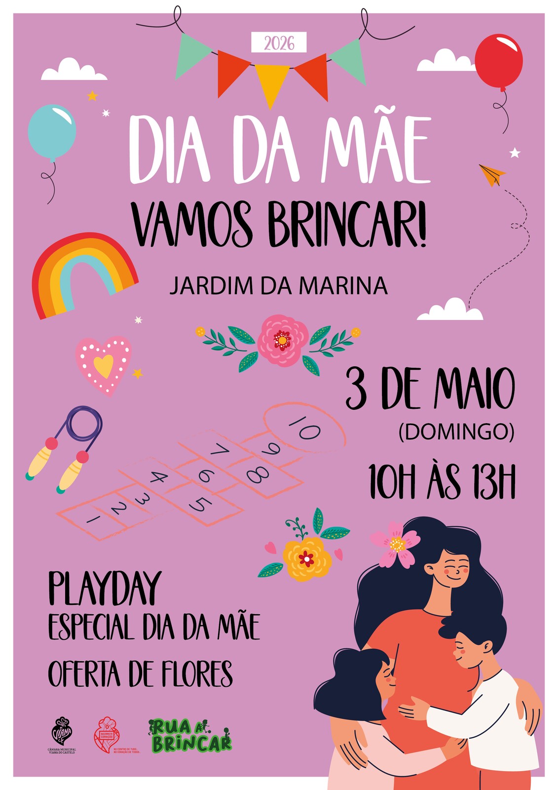 Jardim da Marina recebe comemora&ccedil;&otilde;es do Dia da M&atilde;e a 3 de maio