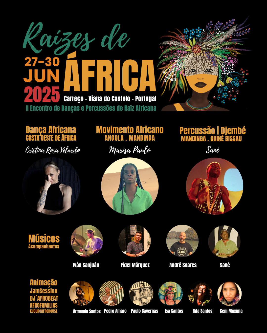 RAÍZES DE ÁFRICA - Encontro de Danças e Percussões de Raiz Africana