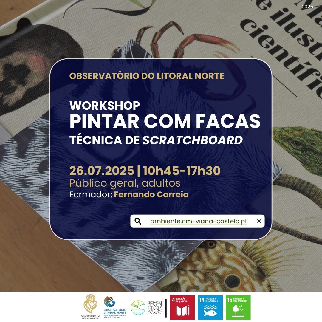 Workshop - Ilustração científica: Pintar com facas 