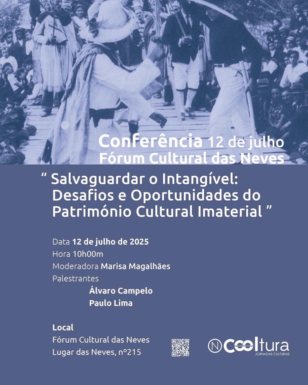Palestra “Salvaguardar o Intangível: Desafios e Oportunidades do Património Cultural Imaterial”