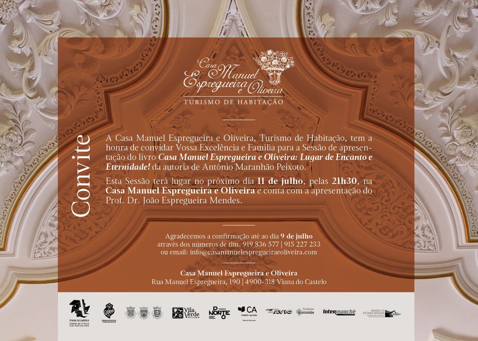 Apresentação do Livro "Casa Manuel Espregueira & Oliveira: Lugar de Encanto e Eternidade!"