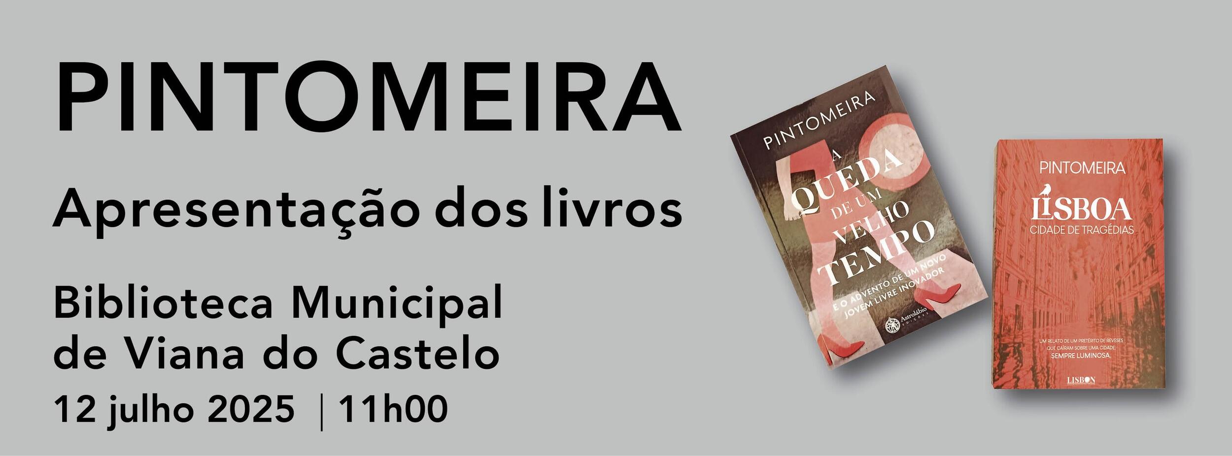 PINTOMEIRA - Apresentação dos Livros