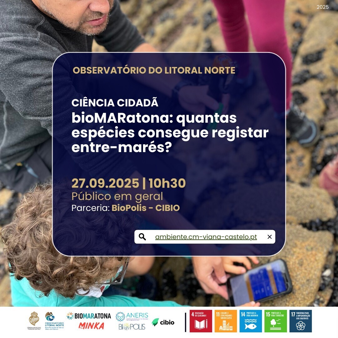 Workshop - BioMARatona - quantas espécies consegues registar entre-marés?