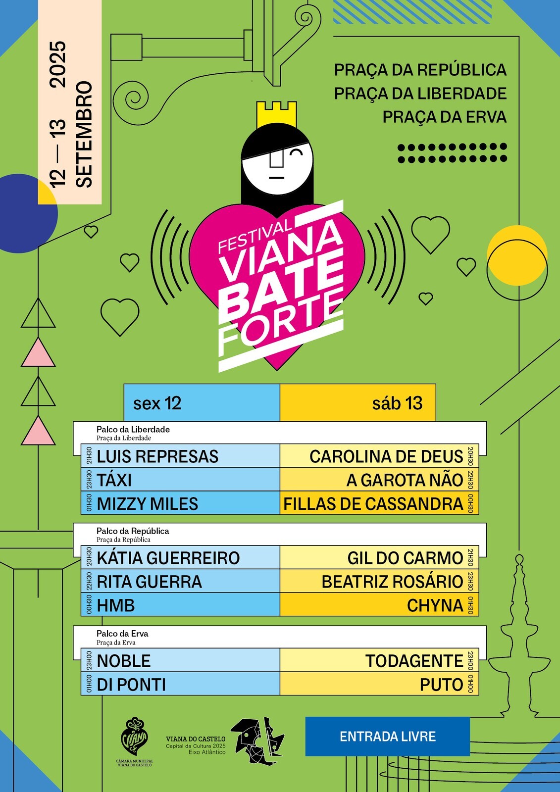 Viana Bate Forte regressa dias 12 e 13 de setembro com 16 artistas e três palcos  