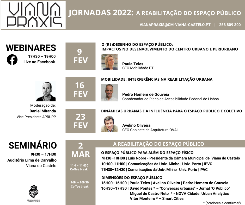 Jornadas Viana Práxis debatem reabilitação do espaço público