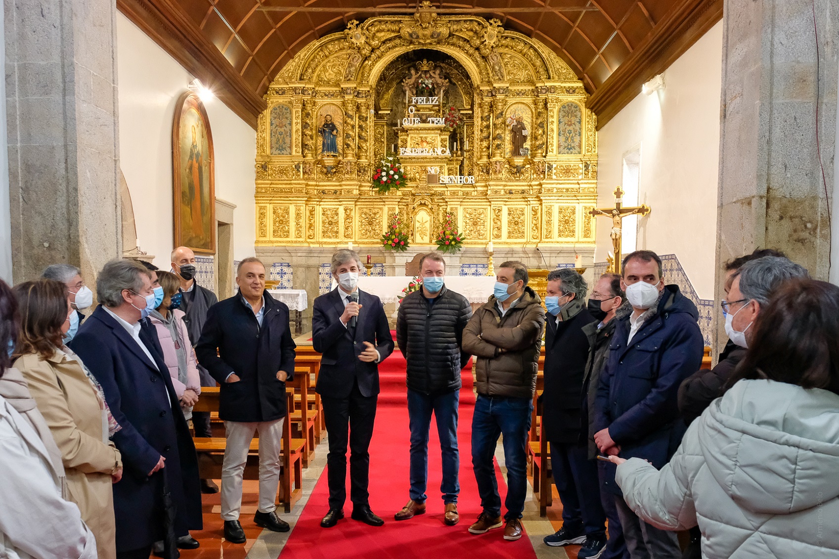 Igreja Paroquial de Castelo de Neiva visitada em ação de promoção do Caminho Português da Costa
