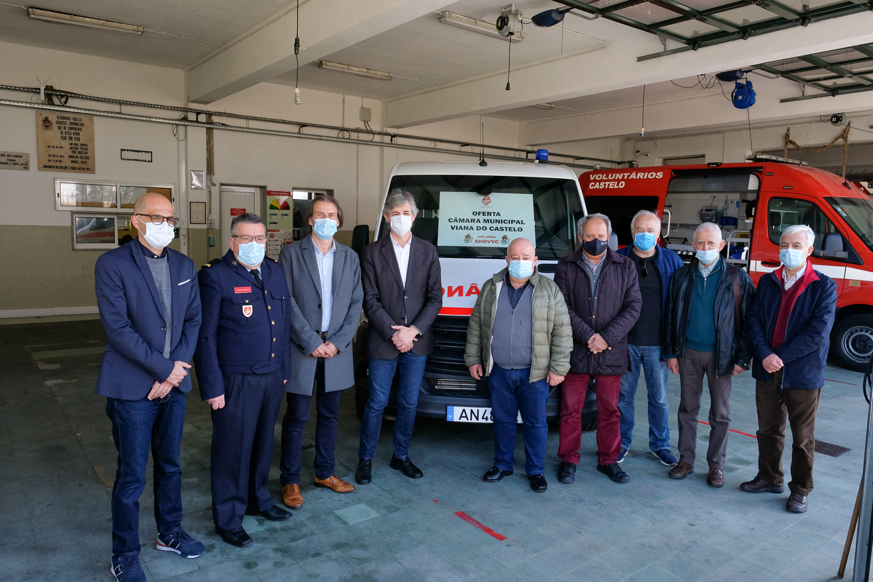 Câmara Municipal oferece ambulância de socorro aos Bombeiros Voluntários de Viana do Castelo