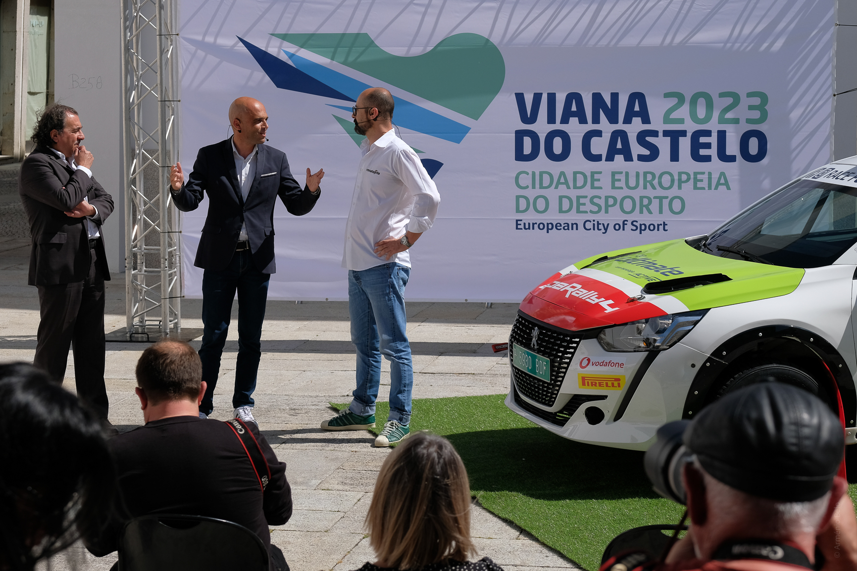 Renato Pita no Rali de Portugal com carro “Viana do Castelo, Cidade Europeia do Desporto 2023”