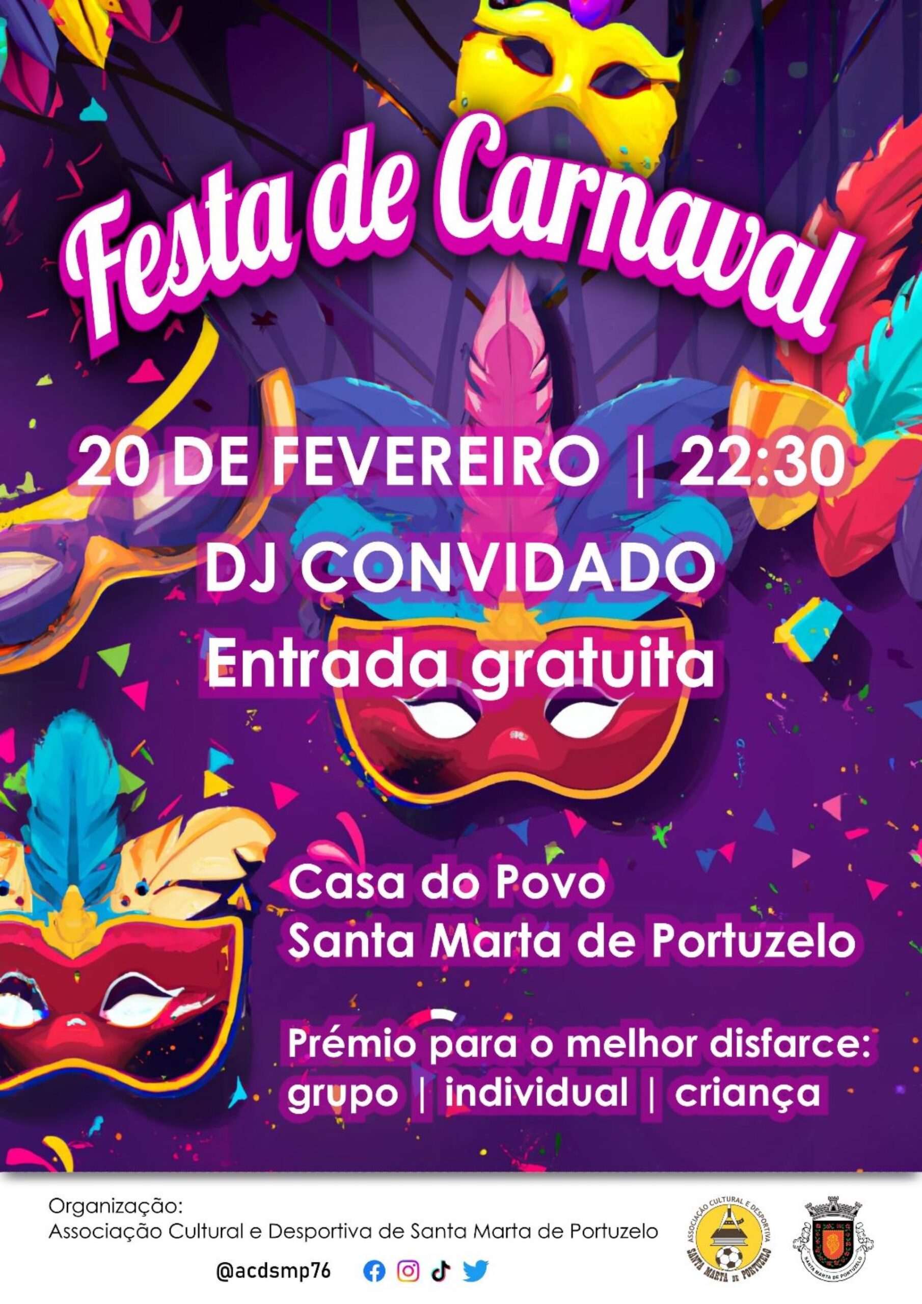 Festa de Carnaval – Casa do Povo Santa Marta Portuzelo