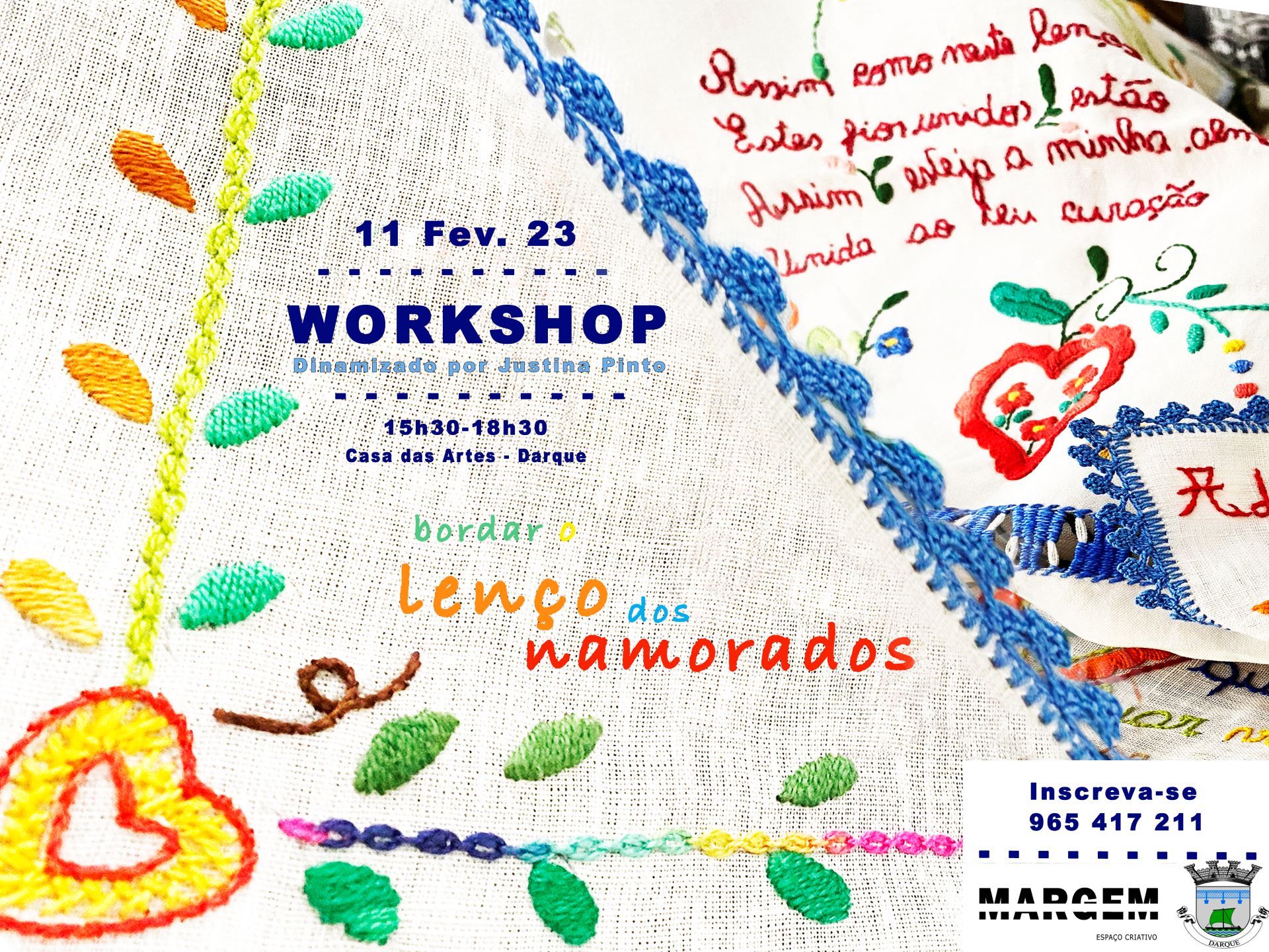 Workshop – Bordar o lenço de namorados