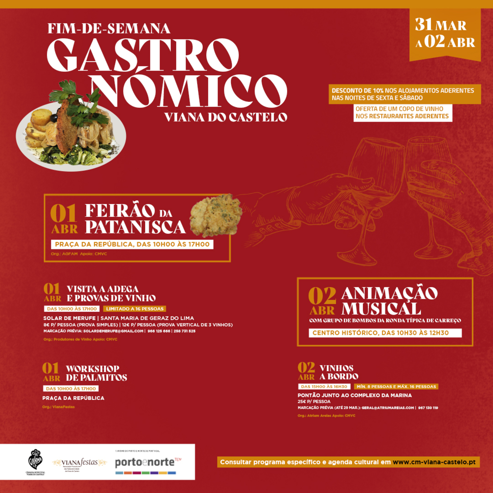 Fim-de-semana Gastronómico de Viana do Castelo de 31 de março a 2 de abril