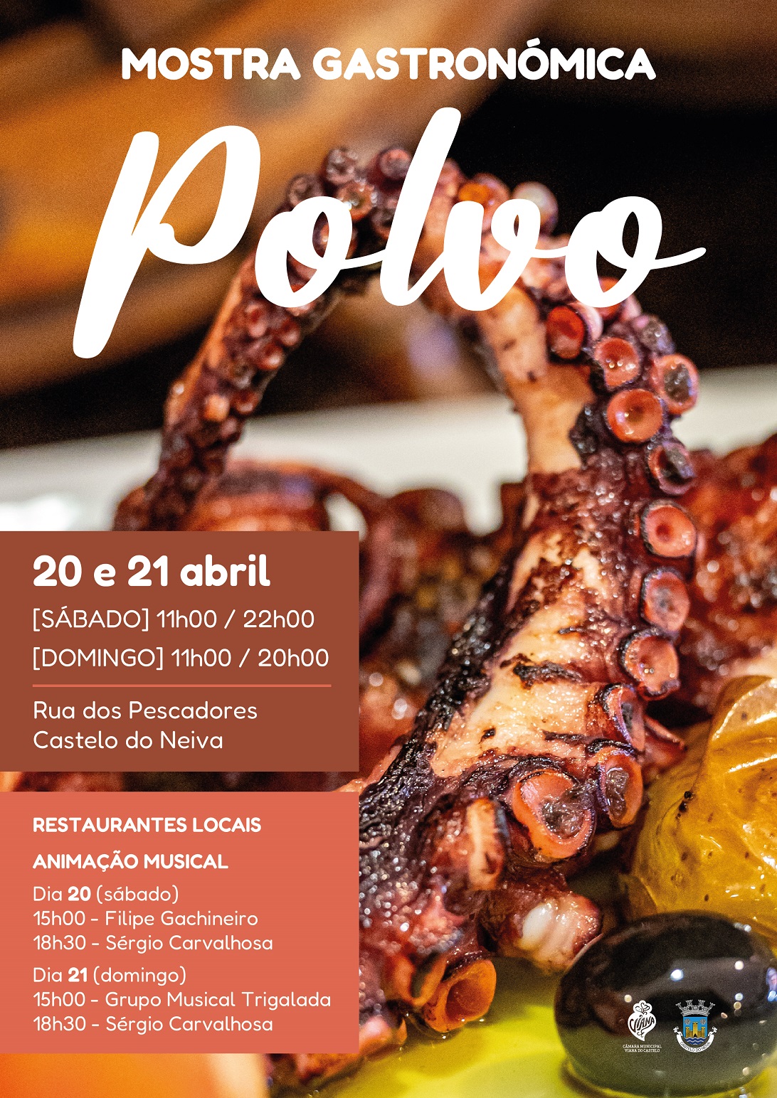 Castelo do Neiva acolhe Mostra Gastronómica do Polvo a 20 e 21 de abril