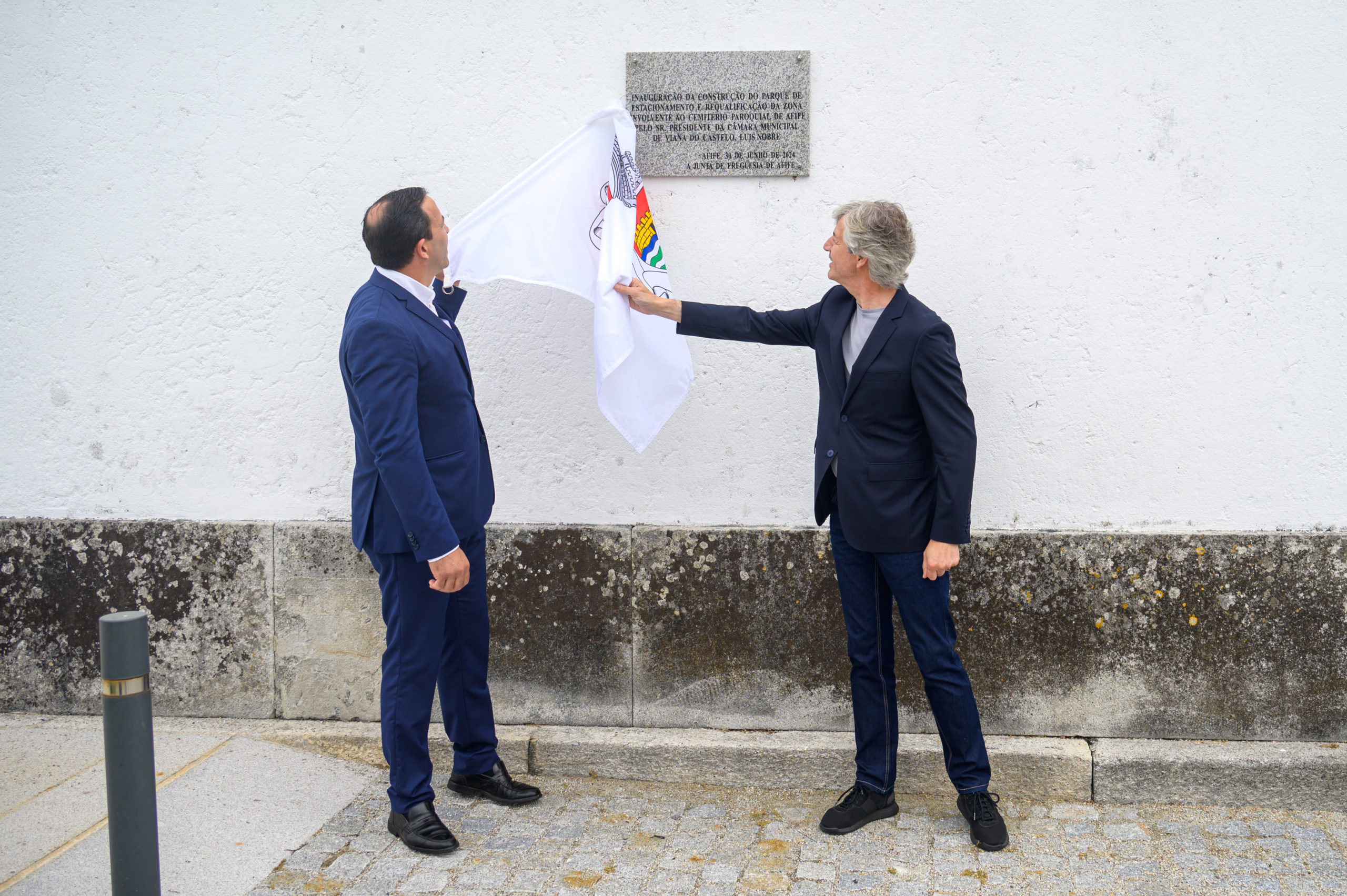 Presidente da Câmara Municipal visitou freguesia de Afife Inaugurados arranjos exteriores do cem...