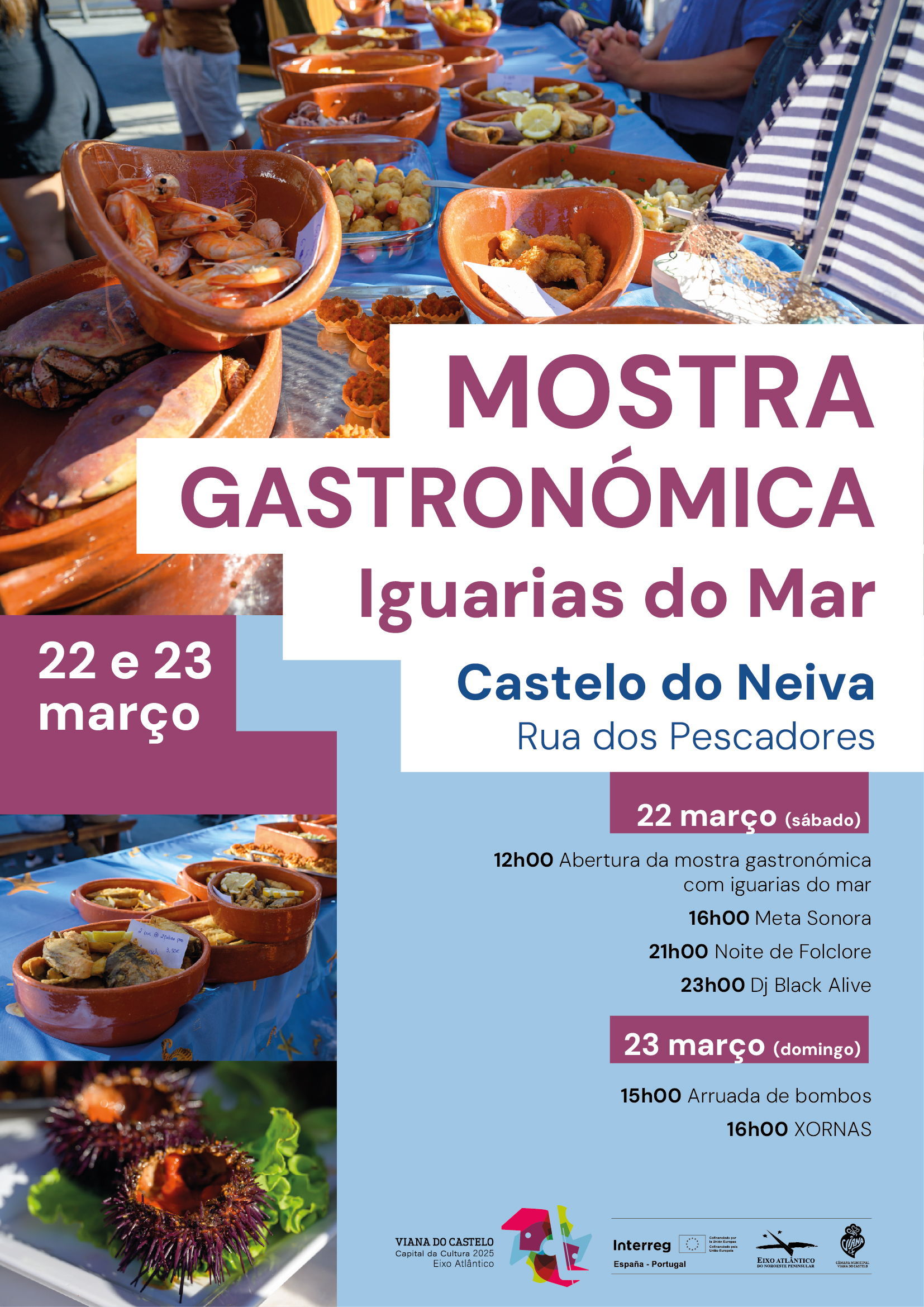 Mostra gastronómica Iguarias do Mar este fim-de-semana em Castelo do Neiva